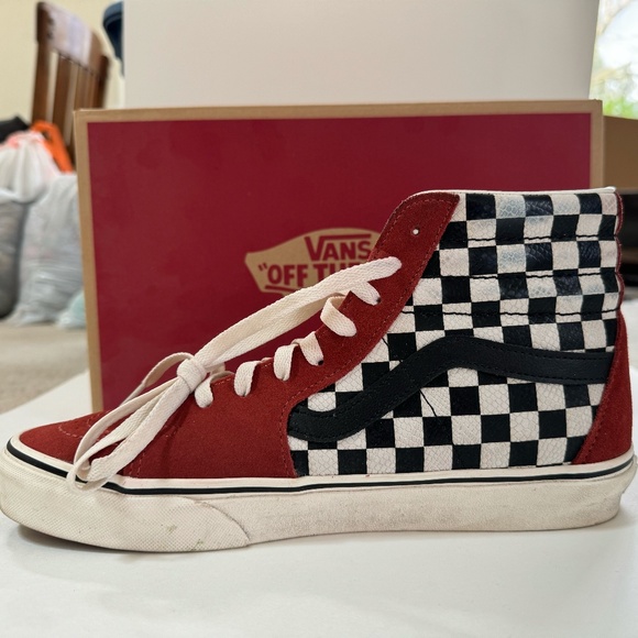 Vans Sk8-Hi Desert Snake/Chili Oil and Checkered Men's 9.5 - Picture 3 of 7